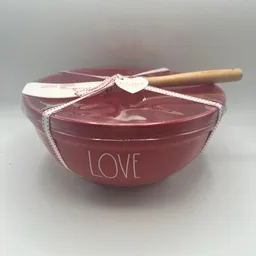 Rae Dunn LOVE Mixing Bowl and Spatula Set from the JC Dunn Hunters Whatnot shop